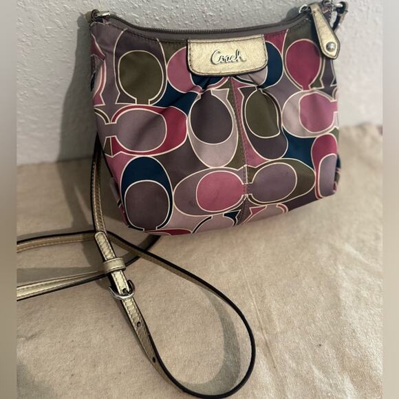 COACH 💜Colorful Monogrammed Logo Crossbody Bag - Picture 12 of 16